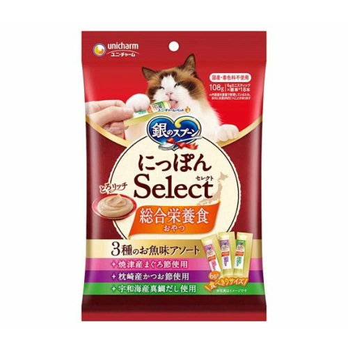ユニ・チャーム 銀のスプーンおやつにっぽんSelect総合栄養食とろリッチ108g 4520699625460 ※20個ロット