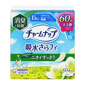 ユニ・チャーム チャームナップ吸水さらフィ少量用消臭 60枚 4903111526628 ※16個ロット ※楽天 Amazon売価厳守!