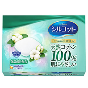 ユニ・チャーム シルコット プレミアムコットン 66枚 4903111424283 ※30個ロット ※楽天 Amazon売価厳守!
