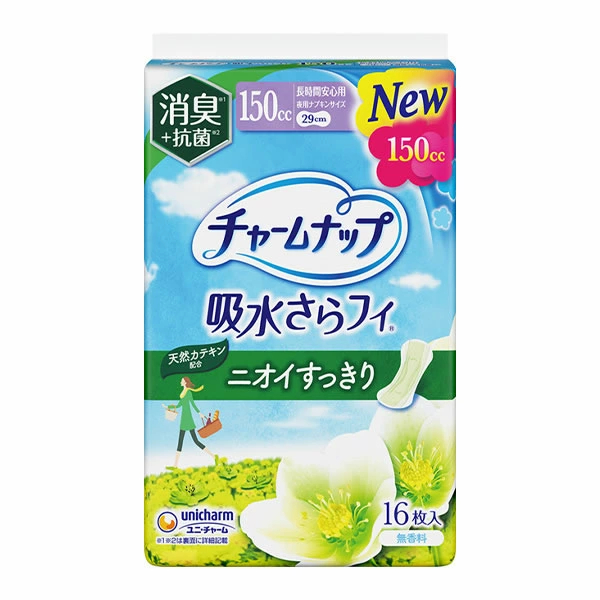 ユニ・チャーム チャームナップ長時間安心用消臭タイプ 16枚 4903111404223 ※12個ロット